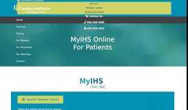 
							         MyIHS Patients - Imaging Healthcare Specialists								  
							    