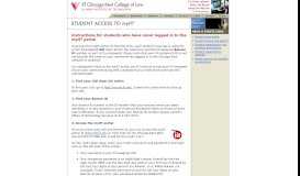 
							         myIIT Student Login Instructions - Chicago-Kent College of Law								  
							    