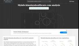 
							         Myinfo Himalaya Healthcare. The Himalaya Drug Company - Online ...								  
							    