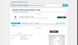 
							         myinfo.reyesholdings.com at Website Informer. UltiPro. Visit ...								  
							    