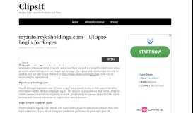 
							         myinfo.reyesholdings.com – Ultipro Login for Reyes Holdings ...								  
							    
