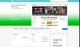 
							         myinfo.rubytuesday.com - Ruby Tuesday Employee Self Ser ...								  
							    