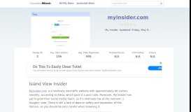 
							         Myinsider.com website. Island View Insider.								  
							    