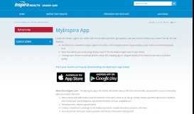 
							         MyInspira App - Inspira Health Network - Inspira Urgent Care								  
							    