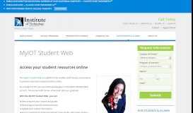 
							         MyIOT Student Web | Online Student Resources – Student Support ...								  
							    