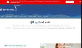 
							         myIslandHealth – Patient Portal – Island Hospital								  
							    