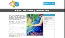 
							         MyIVF Clinic: IVF Brisbane | The Science of Life Made Easy								  
							    