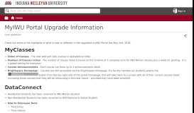 
							         MyIWU Portal Upgrade Information - Indiana Wesleyan University ...								  
							    