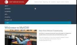 
							         MyKDS - Kent Denver School								  
							    