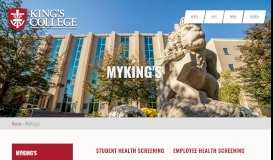 
							         MyKing's | King's College								  
							    