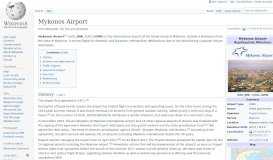 
							         Mykonos Airport - Wikipedia								  
							    