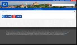 
							         myKU Portal: myKU Login - The University of Kansas								  
							    