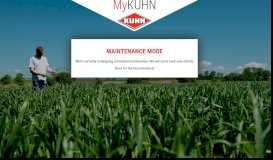 
							         MyKUHN - Customer Portal								  
							    