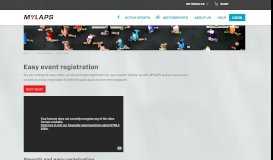 
							         MYLAPS Registration: the Easiest Online and On-site Registration ...								  
							    