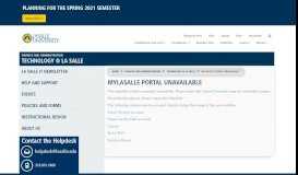 
							         mylasalle Portal Unavailable | Technology @ La ... - La Salle University								  
							    