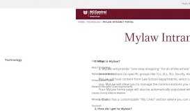 
							         MyLaw Intranet Portal « NCCU School of Law								  
							    