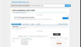 
							         mylearning.gsk.com at Website Informer. AccessGSK. Visit ...								  
							    