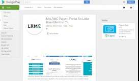 
							         MyLRMC Patient Portal for Little River Medical Ctr - Apps on Google ...								  
							    