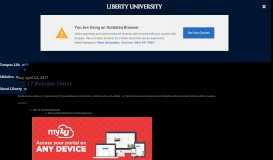 
							         myLU Portal - Liberty University								  
							    