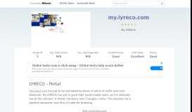 
							         My.lyreco.com website. LYRECO - Portal.								  
							    