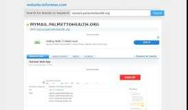 
							         mymail.palmettohealth.org at WI. Outlook Web App - Website Informer								  
							    