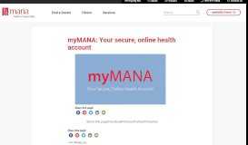 
							         myMANA - Medical Associates of Northwest Arkansas								  
							    