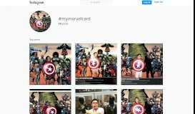 
							         #mymarvelcard hashtag on Instagram • Photos and Videos								  
							    