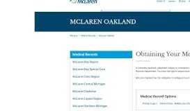 
							         MyMcLaren Chart | McLaren Oakland								  
							    