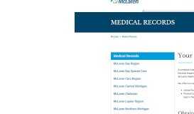 
							         MyMcLaren Chart | McLaren Thumb Region - McLaren Health Care								  
							    