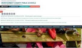 
							         myMCPS Classroom - Montgomery County Public Schools								  
							    