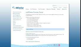 
							         myMDwise Provider Portal - MDwise Inc.								  
							    