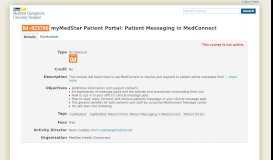 
							         myMedStar Patient Portal - SiTELMS								  
							    