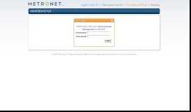 
							         MyMetroNet.Net Portal								  
							    