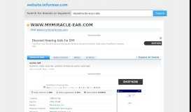 
							         mymiracle-ear.com at Website Informer. sycle.net. Visit ...								  
							    