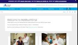 
							         MyMountSinai | Mount Sinai - New York								  
							    