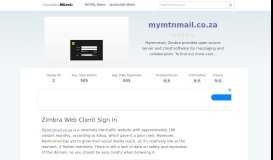 
							         Mymtnmail.co.za website. Zimbra Web Client Sign In.								  
							    