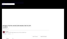 
							         MYNAVY PORTAL MYRECORD MOBILE (BETA) APP LAUNCH - Navy Electronic ...								  
							    