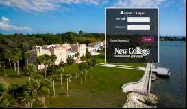 
							         myNCF New College Secure Portal - New College of Florida								  
							    