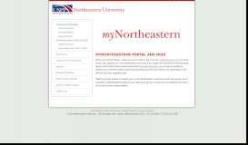 
							         myNortheastern Portal and NUID - Northeastern University								  
							    