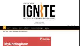 
							         MyNottingham: What You Need to Know - UNMC IGNITE								  
							    