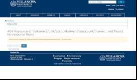 
							         MyNova FAQ | Villanova University								  
							    