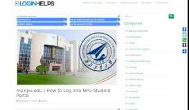 
							         my.npu.edu | How to Log into NPU Student Portal - Loginhelps.org								  
							    