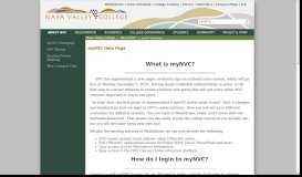 
							         myNVC Help Page - Napa Valley College								  
							    