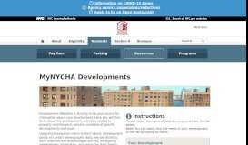 
							         MyNYCHA Developments Portal - nycha.info								  
							    