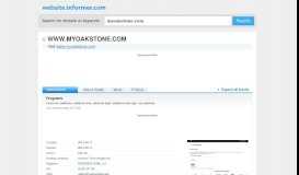 
							         myoakstone.com at WI. Programs | CE - Website Informer								  
							    