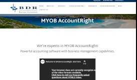
							         MYOB AccountRight - BDR Business Accountants								  
							    