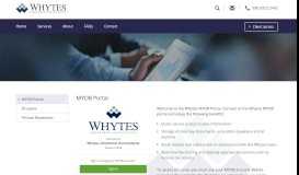 
							         MYOB Portal - Client access - Whytes Chartered Accountants								  
							    