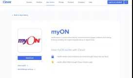 
							         myON - Clever application gallery | Clever								  
							    