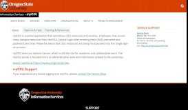 
							         myOSU Portal - Information Services | Oregon State University								  
							    