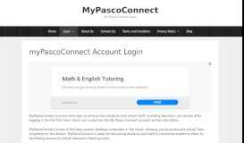 
							         myPascoConnect Account Login – MyPascoConnect								  
							    